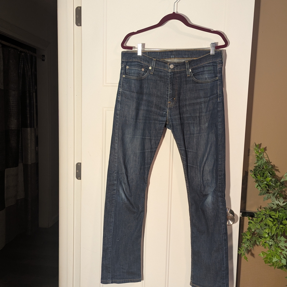 Levi's Men's Straight Jeans - Dark Blue